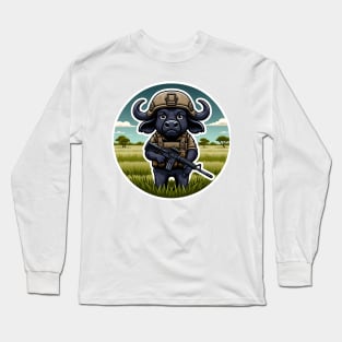 African Buffalo Tactical Long Sleeve T-Shirt